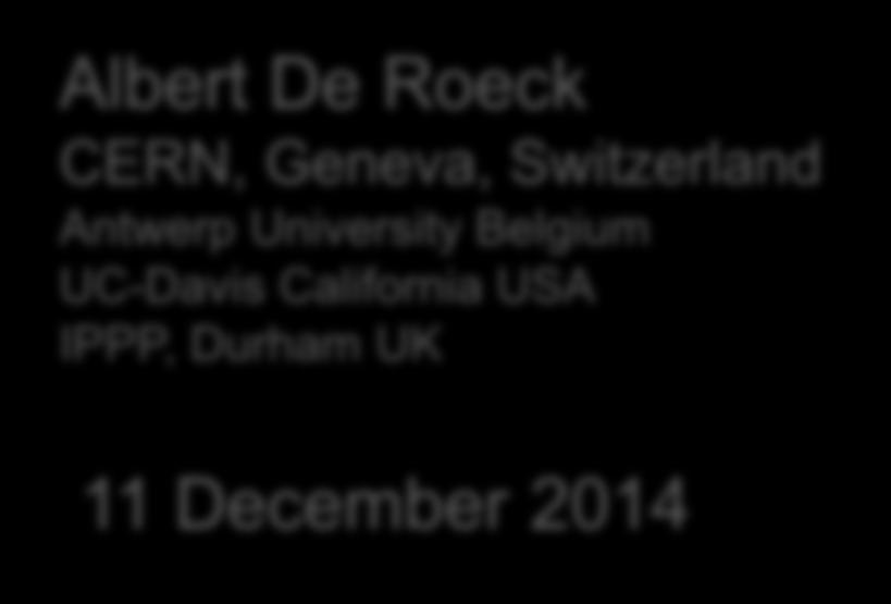 Roeck CERN, Geneva,