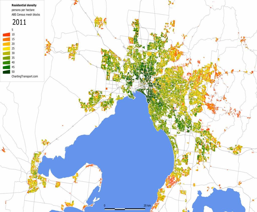 A common characteristic of Australian capital cities is urban sprawl which is the movement and spread of a city as its population grows.