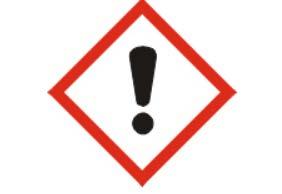 Pictograms Pictograms shall be in the shape of a square set at a point and shall include a black hazard symbol on a white background with a red frame sufficiently wide to be clearly visible.