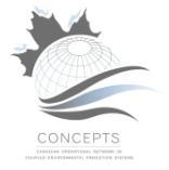 Davidson 3 and the rest of the CONCEPTS Team 1 Meteorological Research Division, RPN-E 2 Meteorological Service of Canada 3 Department of Fisheries and