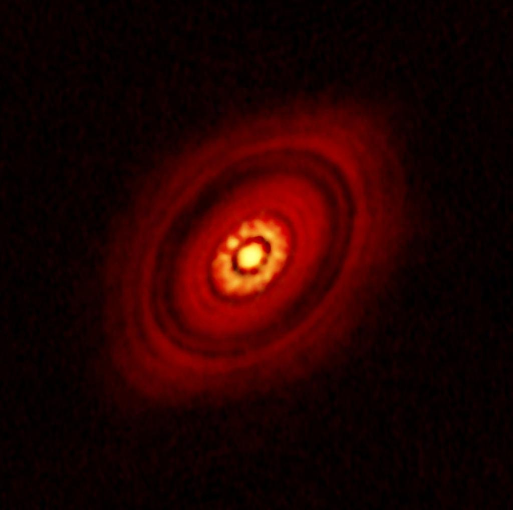 HL TAU (450 light-years away) Thermal Imaging on mas Scales at λ ~ 0.3cm to 3cm Credit: Carrasco-Gonzalez.