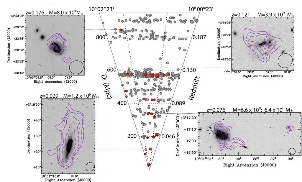 HI Detection of Galaxies in COSMOS Thermal Imaging
