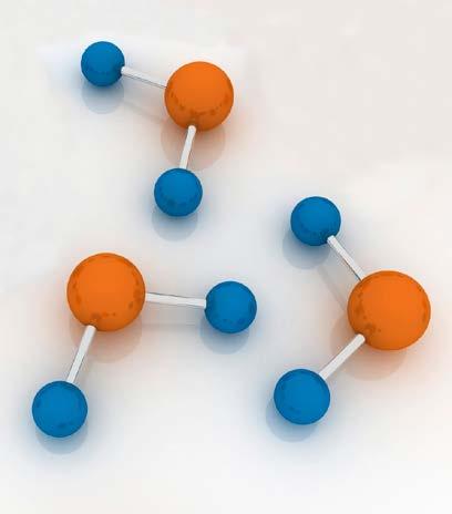 Display 14.11 4. molecule (noun) explanation: A molecule is formed when two or more atoms (alike or different) are joined together. example: This photo shows three water (H 2 O) molecules.