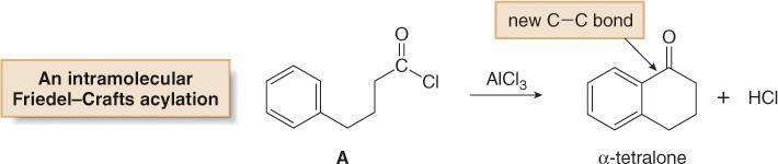 intramolecular Friedel-Crafts reactions.