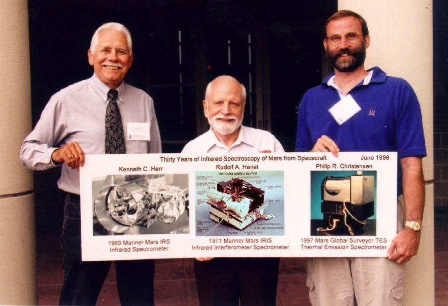 HISTORICAL NOTE This workshop had an unusual breadth of researchers present, and included expertise in spectroscopy of Mars, Earth, and the moon; from the both NASA and the DOD/Intelligence