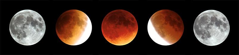 the moon turns red