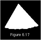 In the Hexagonal pyramid class, the vertical axis is one of 6-fold rotation. No other symmetry is present. Figure 6.17 is the hexagonal pyramid.