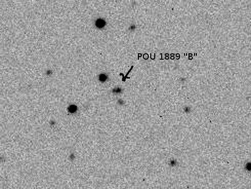 Page 346 Illustration 4: POU1889 showing "B" star as a close double. Figure 5.