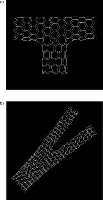 There are two ways to create heterojunctions with more than two terminals: first, connecting different nanotubes through topological defect mediated junctions; 36 second, laying down crossed