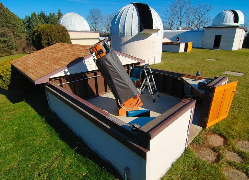 The Albrecht Observatory is also known as the C-Shed. Before being dedicated to the Albrecht s, this observatory was simply called the C-Shed as it was built where the original C- Shed stood.