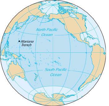 Subduction zones deep ocean trenches
