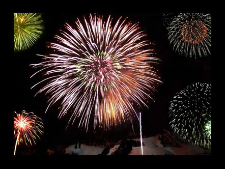 The color of the display in the sky is determined by each chemical reaction. Each burst of color depends on the elements and compounds that are present in the firework.