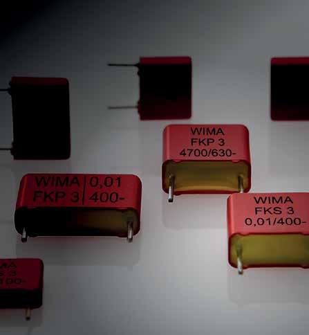 WIMA Capacitors in PCM - 1 mm with Pulse uty Film/Foil Construction The film/foil construction is mainly used for capacitors with smaller capacitance value.