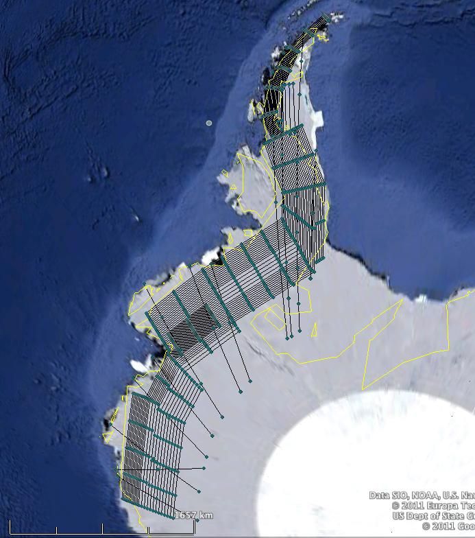 LVIS OIB 2012 Antarctica Grid Mapping and Flights The following document presents LVIS flight lines and sample plans to be