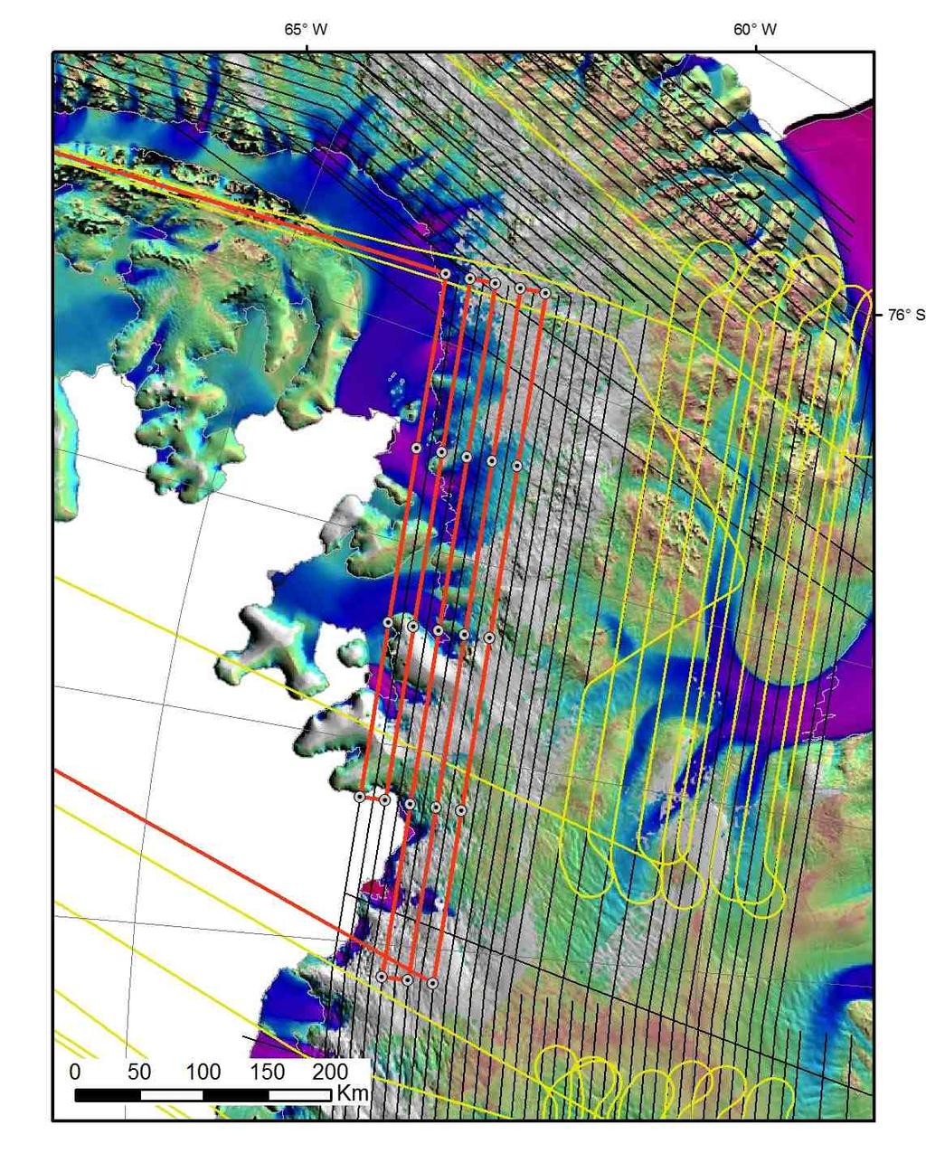 LVIS 2012 Antarctica Mapping Lines 7/13/12 13 Ellsworth: Priority 3 Flight: N Ellsworth Within P3