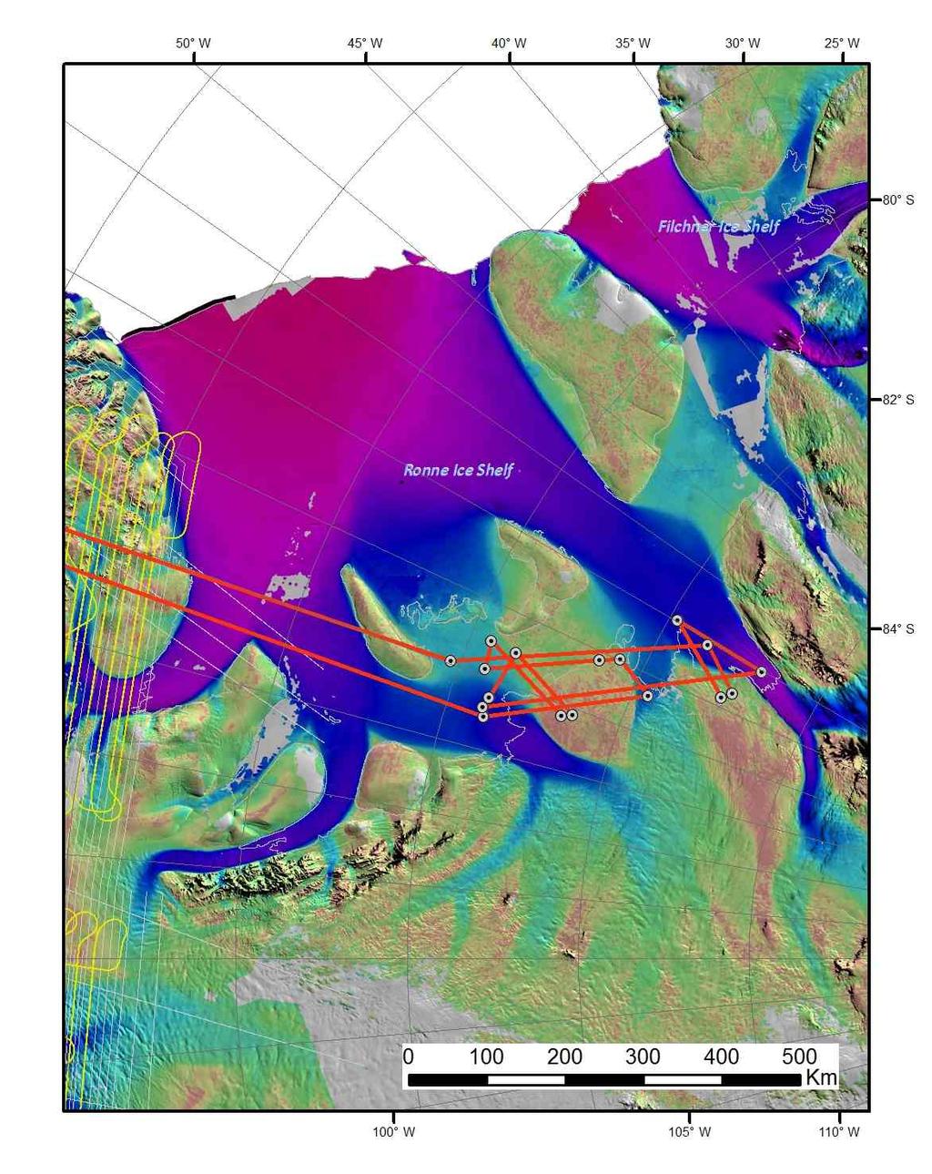 LVIS 2012 Antarctica Mapping Lines 7/13/12 16 Institute Moller Flight: Priority 2 High? Moved from DC8 plans.