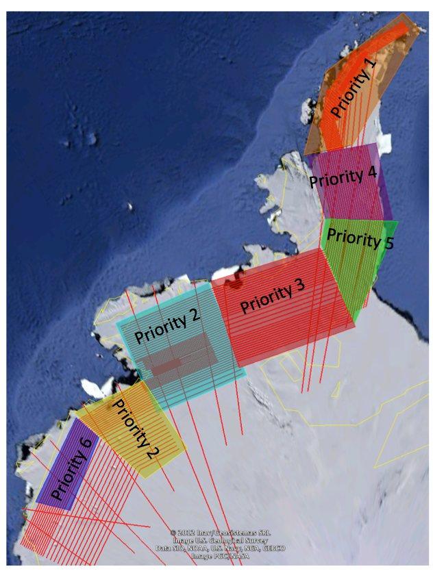 LVIS 2012 Antarctica Mapping Lines