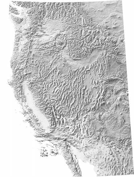Figure 1. A snapshot of the USArray station coverage (dots) plotted on top of the topography of the western United States.