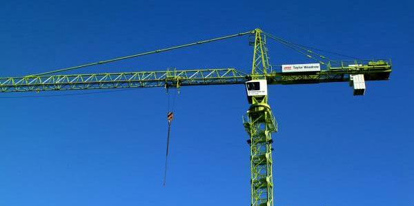 The maximum capacity of a tower crane must be properly