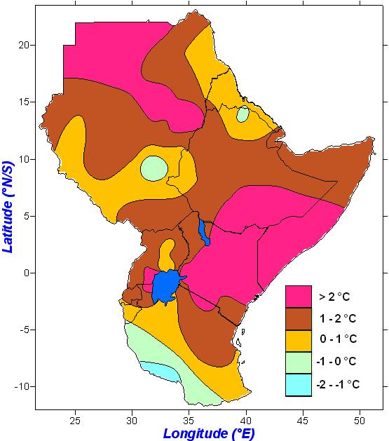 Figure 2a: Rainfall Stress Severity Index during July