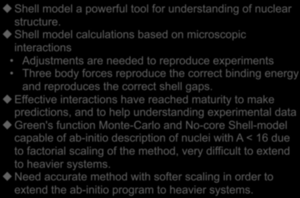 Summary Shell model a powerful tool for understanding of nuclear structure.