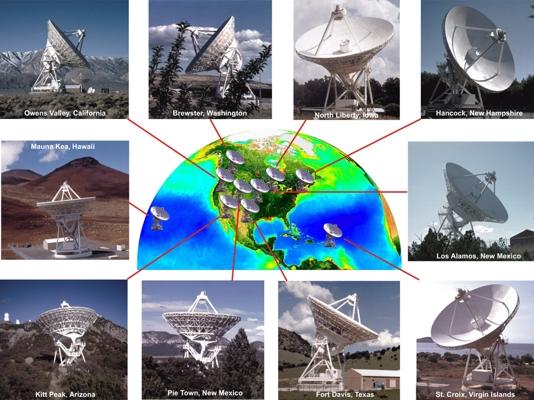 Very Long Baseline Array The 25-meter dish of the Very Long Baseline Array is not a stand-alone telescope, but functions with nine other antennas to form a single instrument The VLBA spans more than