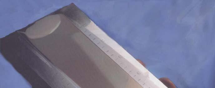 Hegman Gauge Used in paint and coatings industry Device has tapered