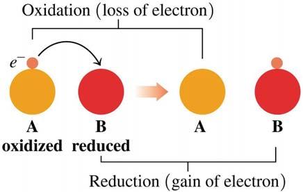 Oxidation-Reduction Reactions The substance that lost electrons was oxidized and we define oxidation