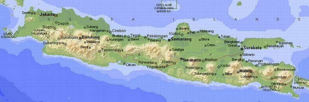 70% of Indonesian population lived in