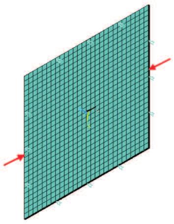 172 Mróz, A., 4.2. Orthotropic Material The buckling load for the compressed orthotropic plate is described by equation below [10]: where: σ cr = π2 D red b 2 (46) D w = G 12h 3 12 D 1 = E 11 h 3