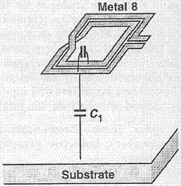 ) Parallel metal strips if other metal levels are available to reduce the resistance. Example: Fig. 2.