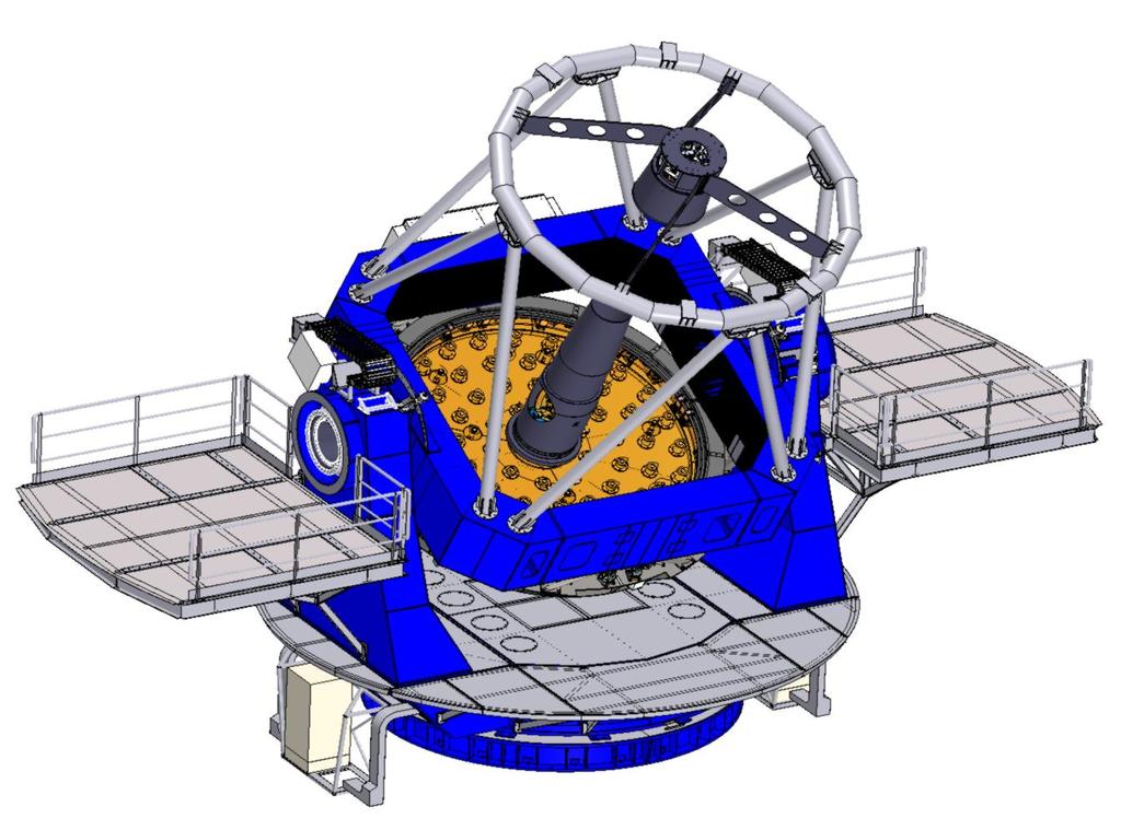Figure 2. DAG telescope design front (left) and back (right). 3.