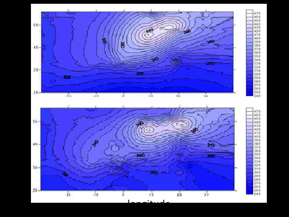 Figure 12. Ozone Total Column. IRFS-2 data (top figure) and OMI data (bottom figure) Summary 1. IRFS-2 Fourier spectrometer onboard Meteor-M N2 is healthy. 2.