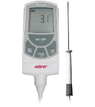 98 Temperature Thermometers TFX 422C Conformity Certified Laboratory Thermometer with fixed Pt 1000 probe Due to the new German calibration law which became effective on January 01 2015, we were