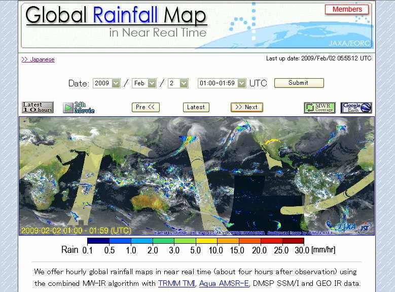 GSMap (Global Satellite Mapping for Precipitation) an hourly global rainfall product GSMaP (Global Satellite Mapping for Precipitation) is; Currently produced by JAXA s Precipitation Measurement