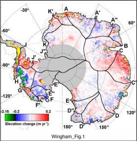 West Antarctic thinning Ice thickness