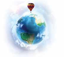 3. O OVIN You are flying in a hot air balloon about 1. miles above the ground. ind the measure of the arc that represents the part of arth you can see. he radius of arth is about 4000 miles.
