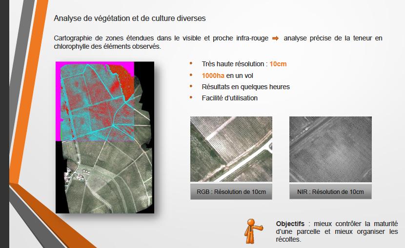 A wide range of agri/viti applications UAS are an appropriate solution to analyze the cultures