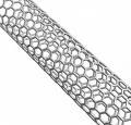 Nanotubes Another form of carbon developed as a result of the discovery of fullerenes is the nanotube. The individual layers in graphite are called graphemes.
