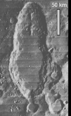 Moon (180 x 65 km).