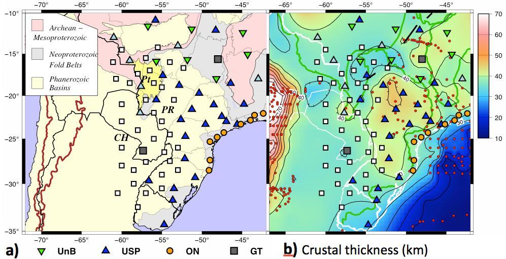 Brazilian Seismological Network (RSBR) Thematic Project Fapesp 2013/24215-6: As bacias do
