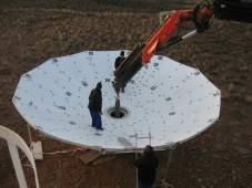 Hsin Cynthia Chiang The panels that comprise the primary reflector were separately removed at the Telkom site and transported to Klerenfontein.