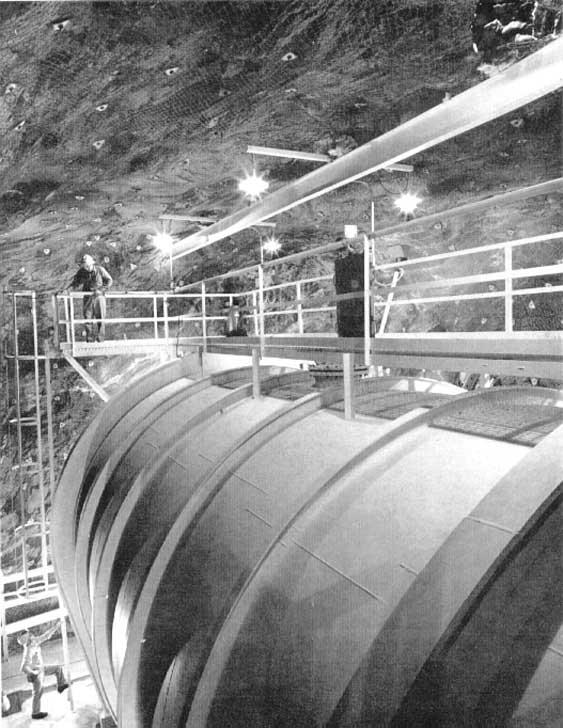 In 1970, in the underground Homestake Gold Mine in SD, physicists started measuring solar neutrino flux produced by p-p chain