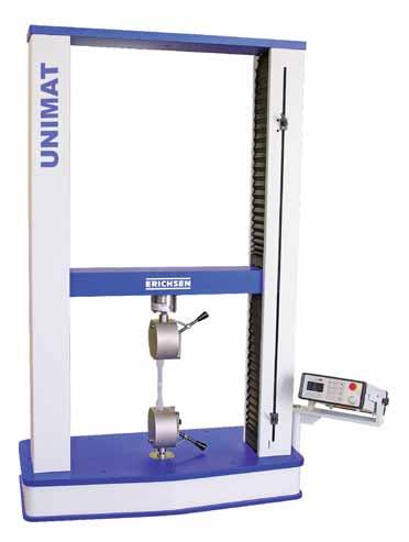 The extremely robust frame and the mechanical drive are made for tests with stiff test articles or determination of moduli.