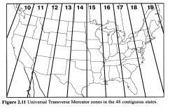 UTM zones in the lower 48 Geographic Information System Geocoding: the conversion of spatial information into computer-readable form data: on geography, descriptions of locations on the face of the