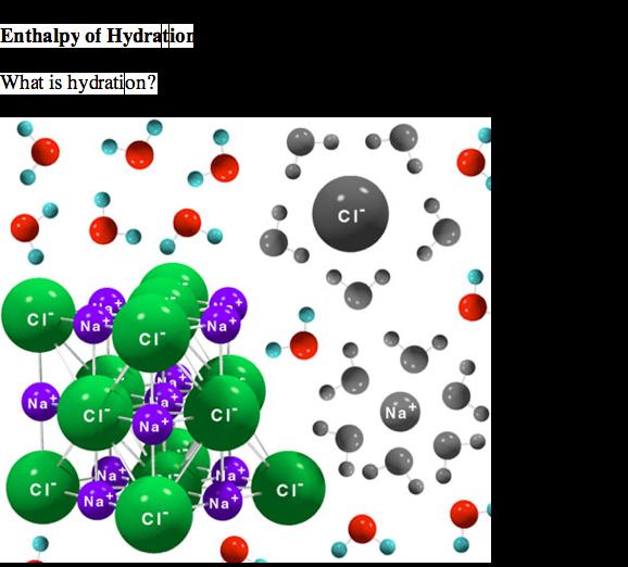 ΔΗ hyd is about polar water molecules being attracted to the ions and forming a stable situation (less energy).