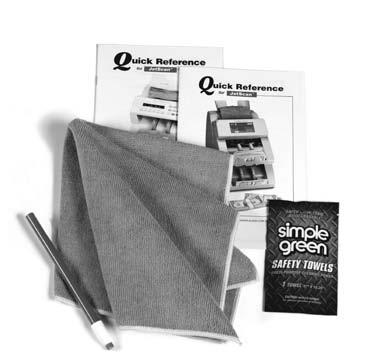 Items Sold Separately 1 stick eraser. (Part number: 022-1695-00.) 20 microfiber towels. (Part number: 022-2223-00.) 50 Simple Green Safety Towels. (Part number: 022-2118-00.) Vacuum.