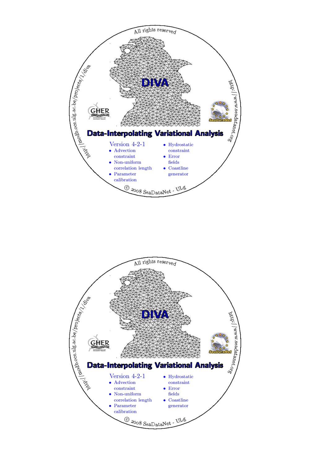 1.9.3 Diva Diva is a program written in Fortran and Shell scripts performing a variational analysis. This program is available at http://modb.oce.ulg.ac.be/modb/diva.html.