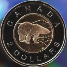 Your Turn The circular Canadian two-dollar coin consists of an aluminum and bronze core and a nickel outer ring. If the radius of the inner core is 0.
