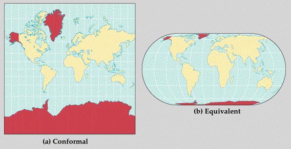 Map projection Why is it called a projection?